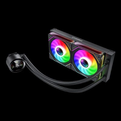 Gamemax CPU Liquid Cooler, ICEBURG 240 DIGITAL BK, Black