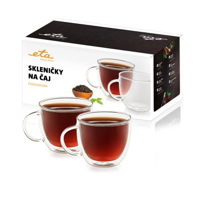 Set of Glass Mugs, 2 pcs, ETA915391000, 2 pc(s), Dishwasher proof
