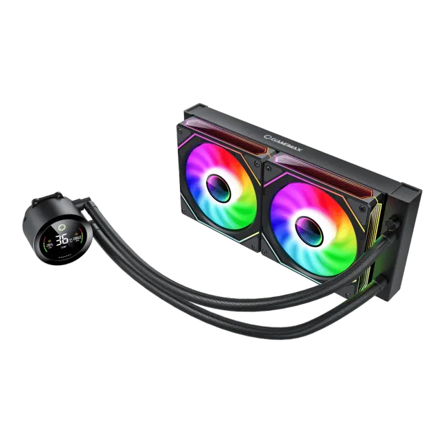Gamemax CPU Liquid Cooler | ICEBURG 240 DIGITAL BK | Black