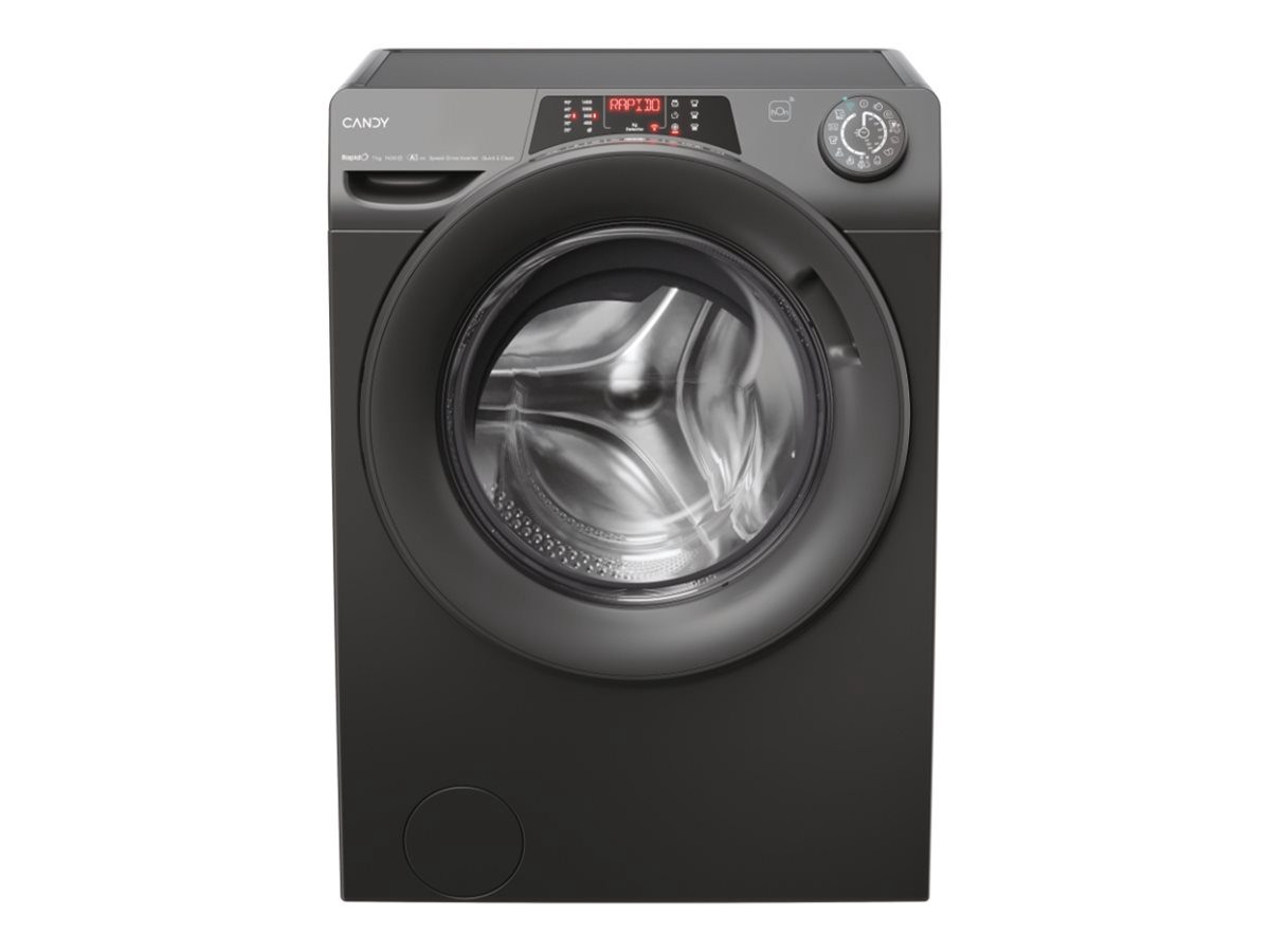 Candy RO4476DWMRR7/1-S Washing Machine, A, Front loading, Capacity 7 kg, Depth 45.4 cm, 1400 RPM, Anthracite, Candy
