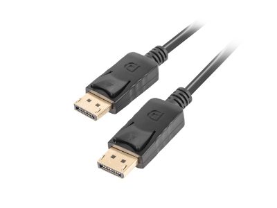 DisplayPort Cable 19 Pin V1.2 4K, 1M, CA-DPDP-10CC-0010-BK, DisplayPort to DisplayPort