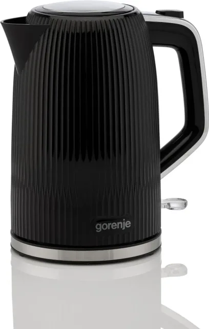 Gorenje K17DPB | Kettle | Electric | 1.7 L | 2200 W | Plastic/Stainless steel | 360° rotational base | Black