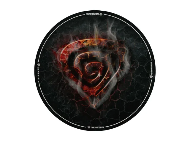 Genesis Tellur 400 Round Lava Floor Mat | Black