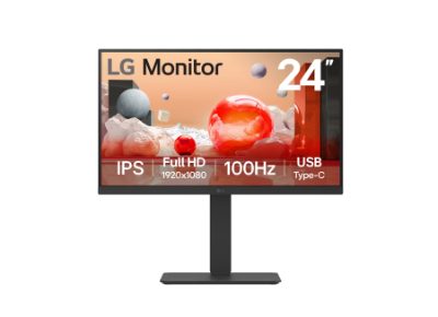 24BA750-B, 23.8 ", IPS, FHD, 16:9, 100 Hz, 5 ms, 1920 x 1080 pixels, 200 cd/m², HDMI ports quantity 1, Black