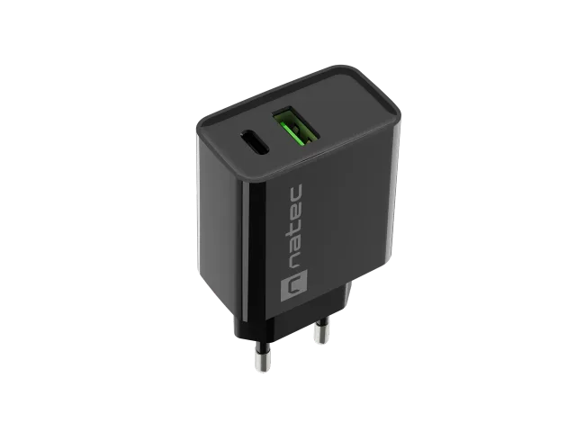 Natec Ribera USB Charger, 1xUSB-A, 1x USB-C, 20 W | NUC-2062