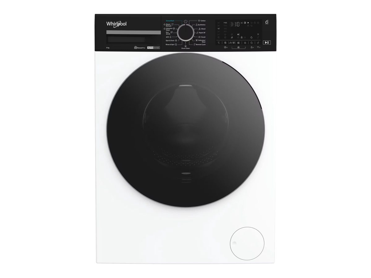Washing Machine, WPM 97W ADS EE, Front loading, Energy efficiency class A, Washing capacity 9 kg, 1400 RPM, Depth 58 cm, Width 60 cm, Digital, Steam function, White