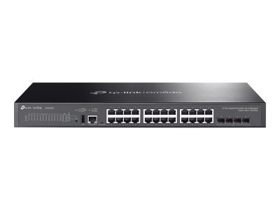 TP-LINK SG5428X Omada 24-Port Gigabit Stackable Lite L3 Managed Switch with 4× 10G Slots, TP-LINK