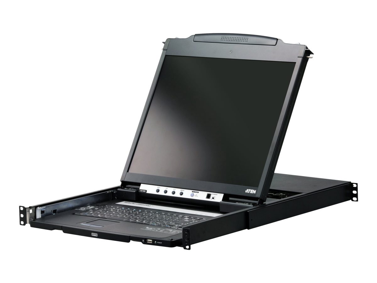 PS/2-USB VGA Dual Rail 19" LCD Console with USB Peripheral Support, CL5800N