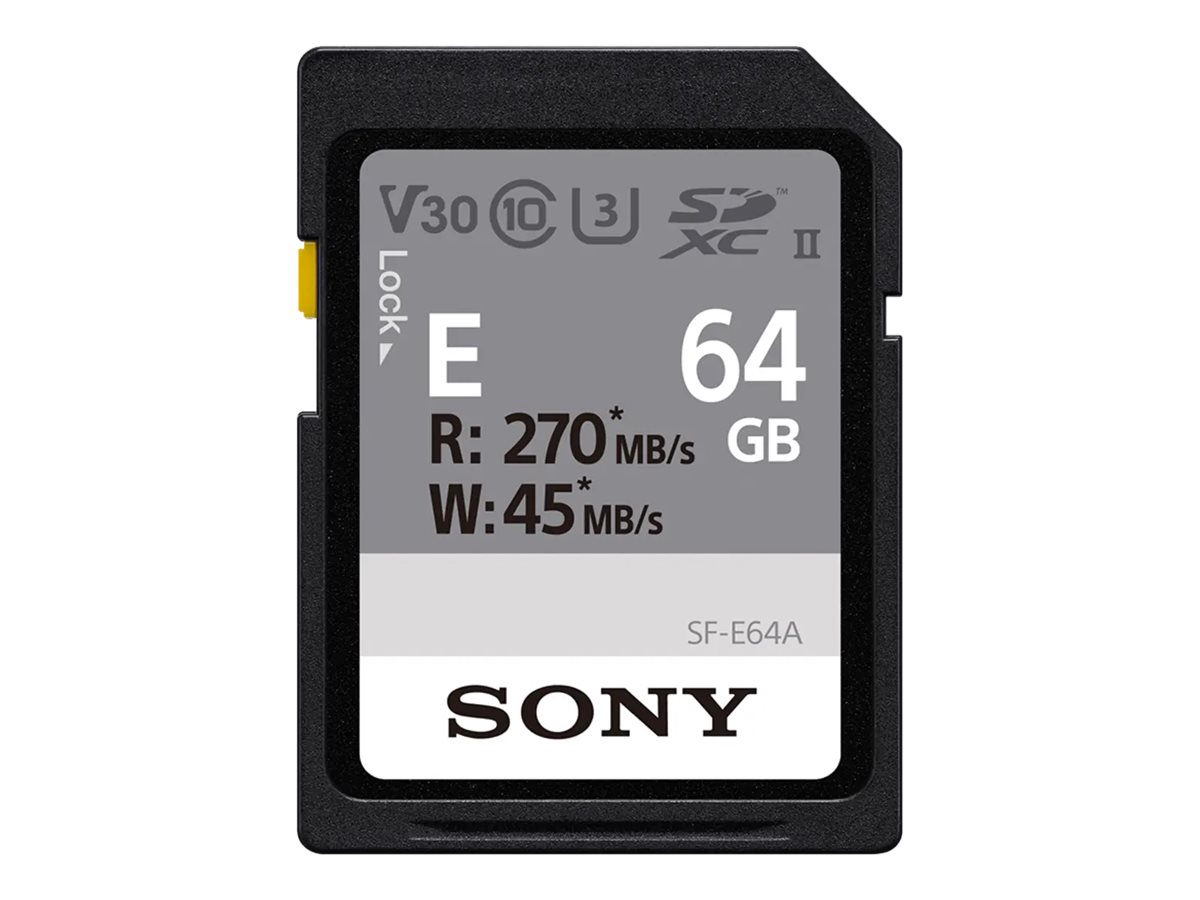 UHS-II Memory Card, SF-E SDXC Class10, 64 GB, SDXC Memory Card, Flash memory class U3, V30