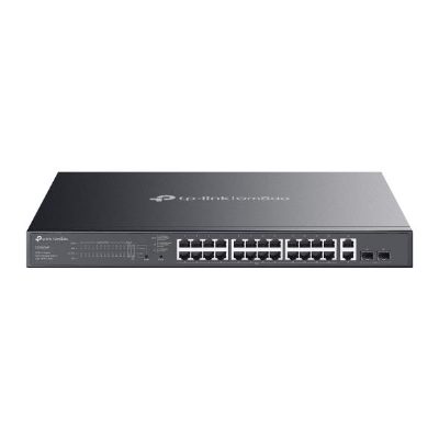 Omada 28-Port Gigabit Easy Managed Switch with 24-Port PoE+, ES228GMP, Managed, Rackmountable, SFP ports quantity 2
