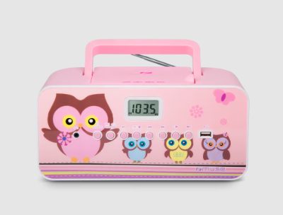 M-29KP, Portable radio CD/MP3 player with USB, 30 W, Pink/Image