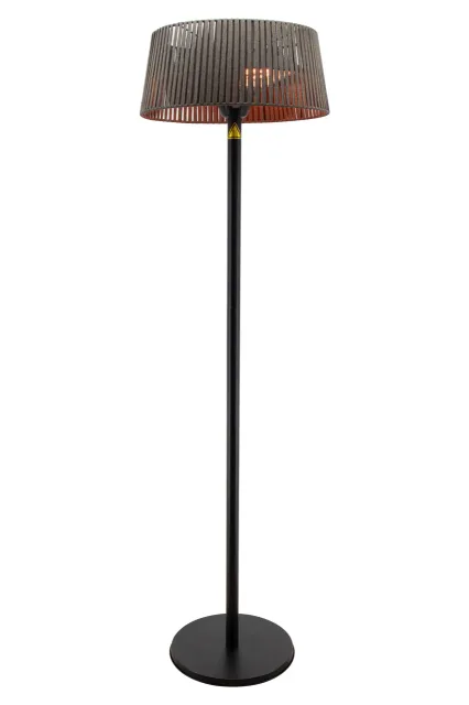 TunaBone Electric Standing Patio Heater, Double clear halogen heating lamps | TB1821SH-01 | Patio heater | 2100 W | Black