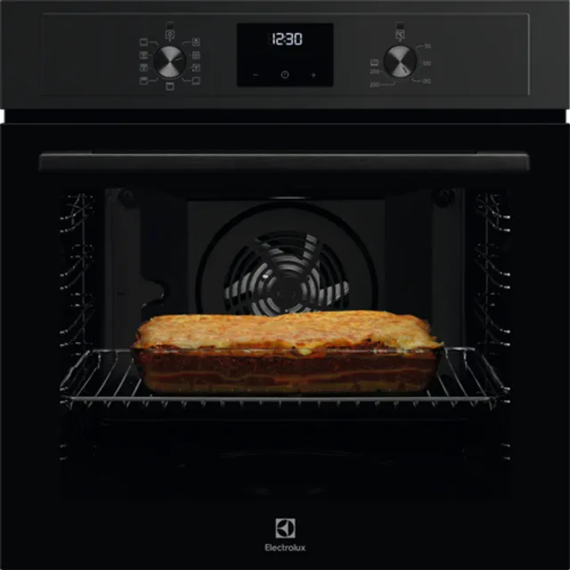 Electrolux cepeškrāsns, iebūv., 72L, melna