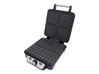 Waffle maker, CR 3025, 1150 W, Number of pastry 4, Belgium, Black/Stainless steel