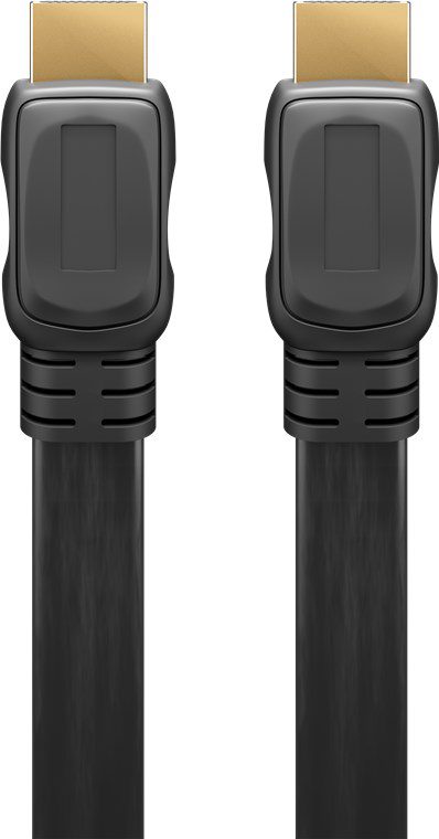 High Speed HDMI Flat Cable with Ethernet, 61279, HDMI male (type A), HDMI (type A), HDMI to HDMI, 2 m