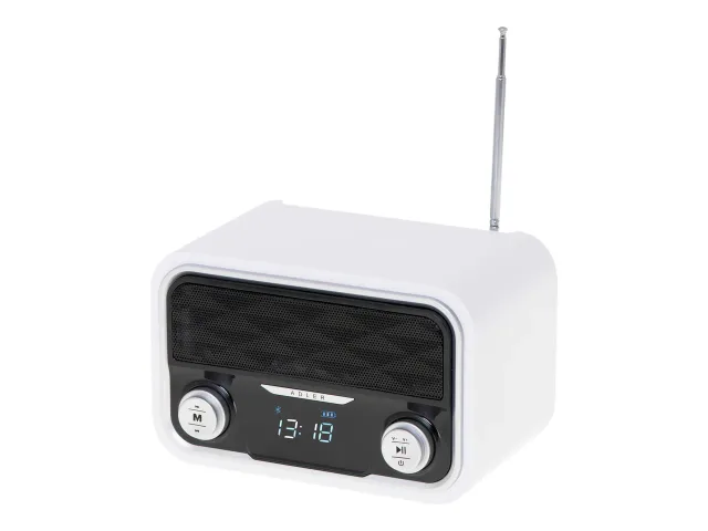 Adler | Bluetooth Radio | AD 1185 | AUX in | White