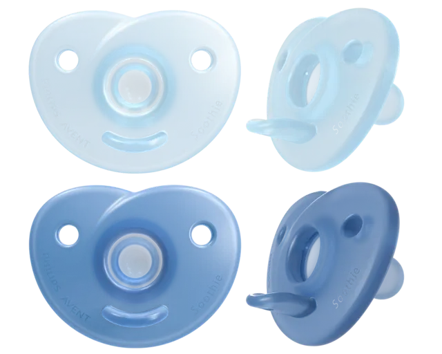 Philips Avent Soothie silikona māneklītis ar silikona vairogu, 0-6M, 2 gab.