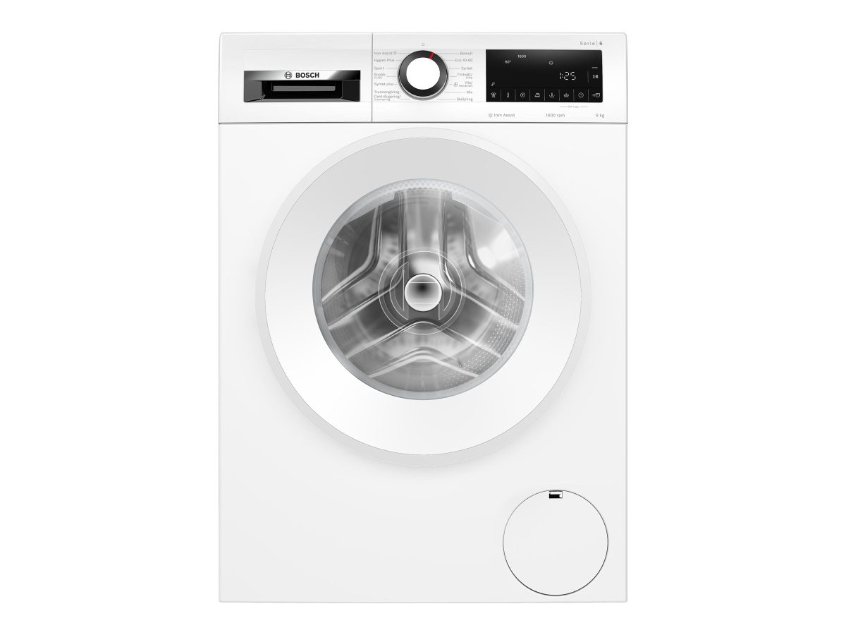 Washing Machine, WGG246ZLSN, Energy efficiency class A, Front loading, Washing capacity 9 kg, 1600 RPM, Depth 59 cm, Width 60 cm, LED, Steam function, White
