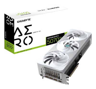 Gigabyte GeForce RTX 5070 Ti AERO OC 16G, NVIDIA, 16 GB, GeForce RTX 5070 Ti, HDMI ports quantity 1, PCI-E 5.0