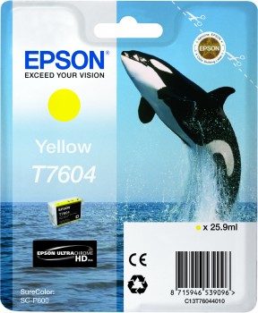 Epson T7604, Ink Cartridge, Yellow