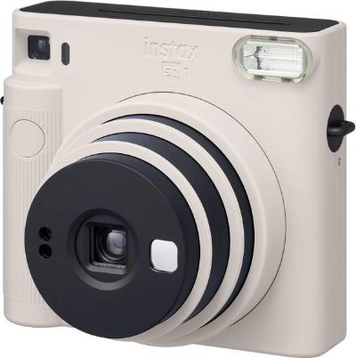 Instax Square SQ1 Camera, Lithium, Chalk White, 0.3m - ∞, 800