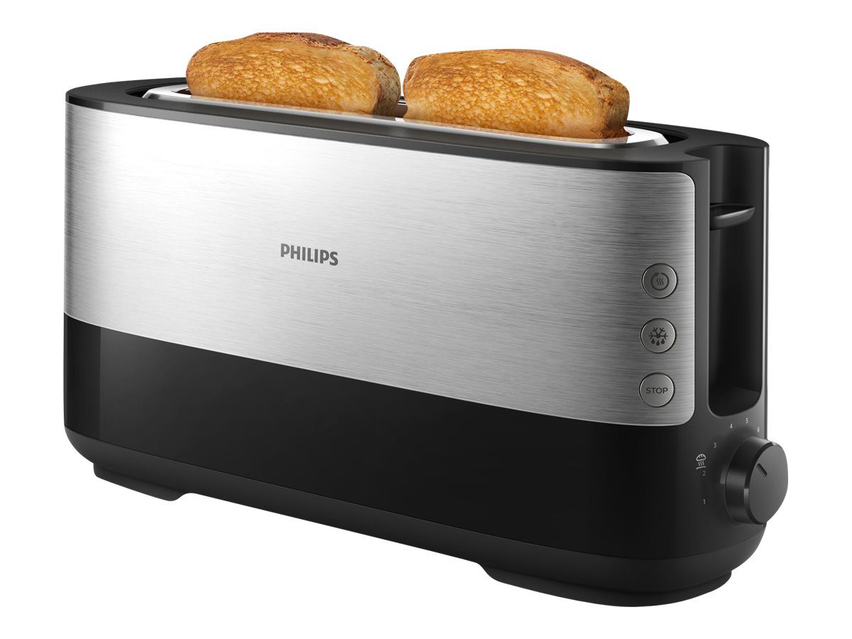 Toaster, HD2692/90 Viva Collection, Power 950 W, Number of slots 2, Housing material  Metal/Plastic, Black