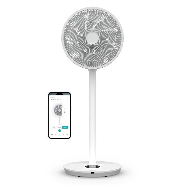 Duux Fan | Whisper Flex 2 | Stand Fan | 2-21.5 W | Diameter 34 cm | Number of speeds 30 | Oscillation | Remote control | White