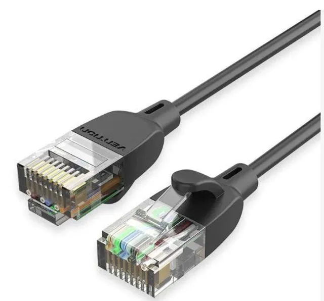PATCH CABLE CAT.6A UTP/1M BLACK IBIBF VENTION