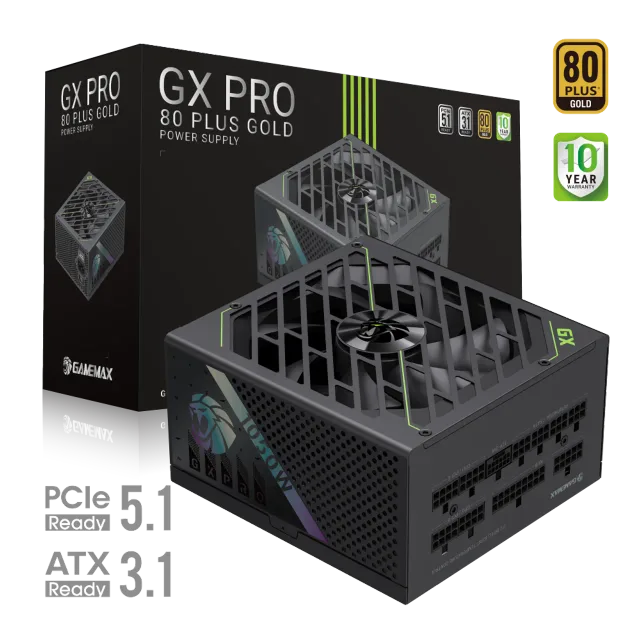 Gamemax PSU | GX PRO 1050G | 1050 W | Gold | Full Modular