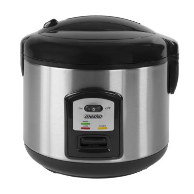 Rice cooker, MS 6411, 1000 W, 1.5 L, Stainless steel/Black