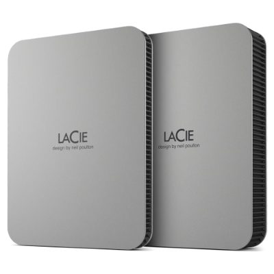 External HDD, LACIE, Mobile Drive, 1TB, USB-C, Colour Silver, STLP1000400