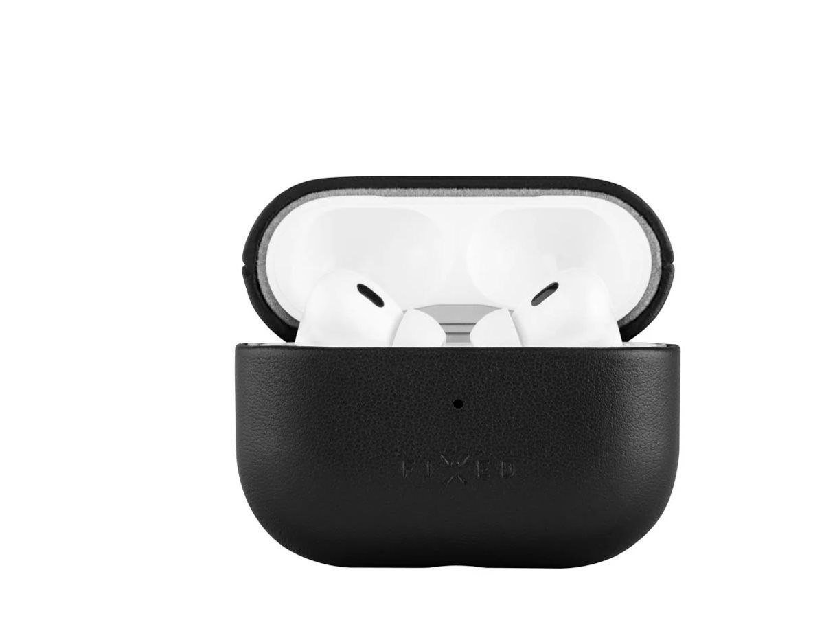 Earbuds Case with MagSafe Support, Apple AirPods Pro 2/Pro 2 (USB-C), Black, Leather