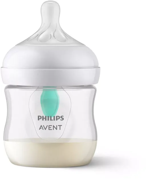 Philips Avent Natural Response pretkoliku pudelīte ar AirFree vārstu 125 ml, jaundzimušā knupītis, 0m+