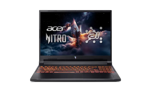 Acer | Nitro V 16 AI ANV16-42-R0W6 | Shale Black | 16 " | IPS | WUXGA | 1920 x 1200 pixels | AMD Ryzen 7 | 260 | 32 GB | DDR5 | Solid-state drive capacity 1000 GB | NVIDIA GeForce RTX 5070 | GDDR7 | 8 GB | Windows 11 Home | 802.11ax | Bluetooth version 5.3 | Keyboard language US international | Keyboard backlit | Warranty 24 month(s)
