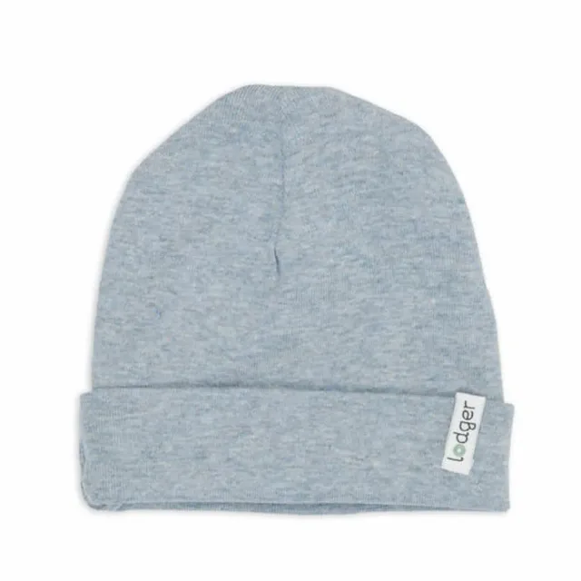 Lodger Beanie Melange bērnu cepurīte, Blue Fogg, 0-6 mēn.