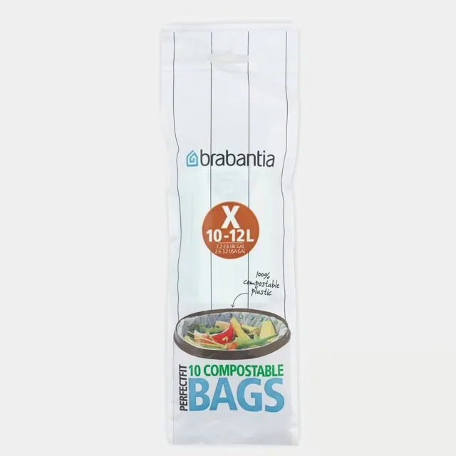BRABANTIA atkritumu tvertņu maisiņi,10-12 l, (X), 10 gab, BIO