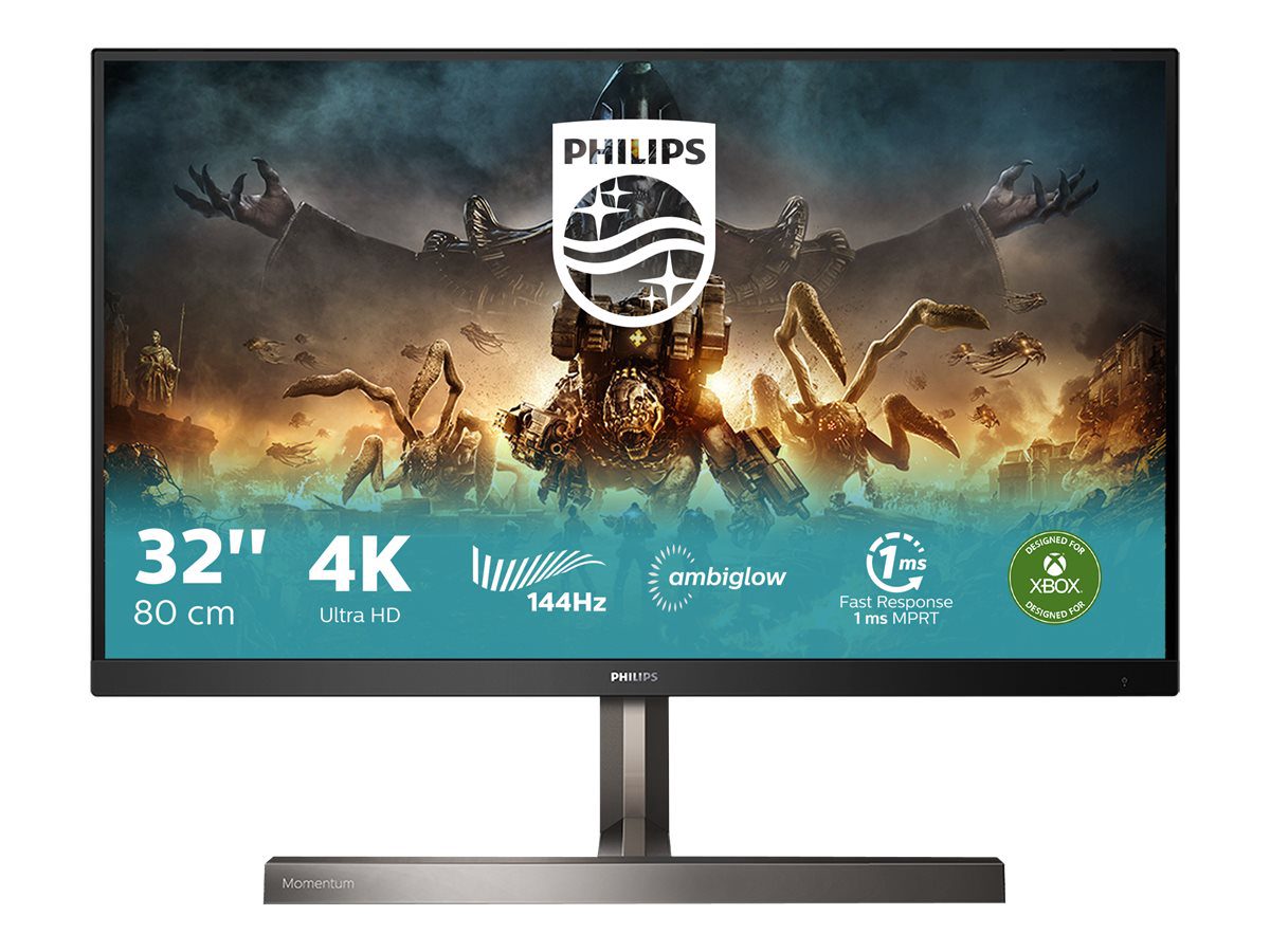 329M1RV/00, 31.5 ", IPS, HDR, 16:9, 144 Hz, 1 ms, 3840 x 2160 pixels, 500 cd/m², HDMI ports quantity 3, Black, Warranty 24 month(s)