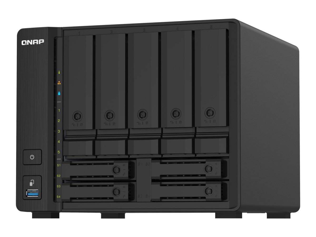 9-Bay QTS NAS, TS-932PX-4G, Up to 9 HDD/SSD Hot-Swap, AnnapurnaLabs Alpine, AL324 ARM Cortex-A57 Quad-Core, Processor frequency 1.7 GHz, 4 GB, DDR4