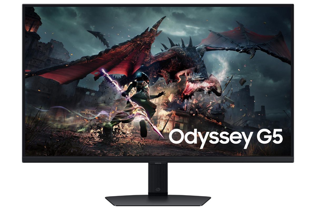 LCD Monitor, SAMSUNG, 32", Panel IPS, 2560x1440, 16:9, 180Hz, 1 ms, Swivel, Pivot, Height adjustable, Tilt, Colour Black, LS32DG500EUXEN