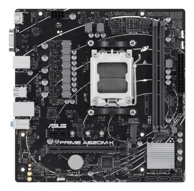 PRIME A620M-K, Processor family AMD, Processor socket AM5, DDR5 DIMM, Memory slots 2, Supported hard disk drive interfaces 	SATA, M.2, Number of SATA connectors 4, Chipset AMD A620, micro-ATX