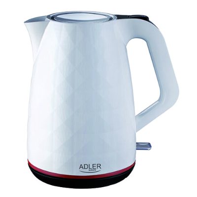 Kettle, AD 1277, Standard, 2200 W, 1.7 L, Plastic, 360° rotational base, White