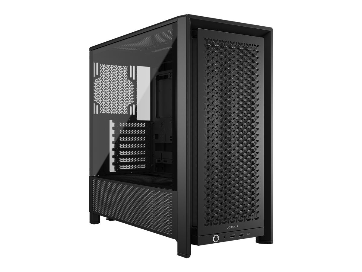 Corsair PC Case, Frame 4000D Modular, Black, Mid-Tower
