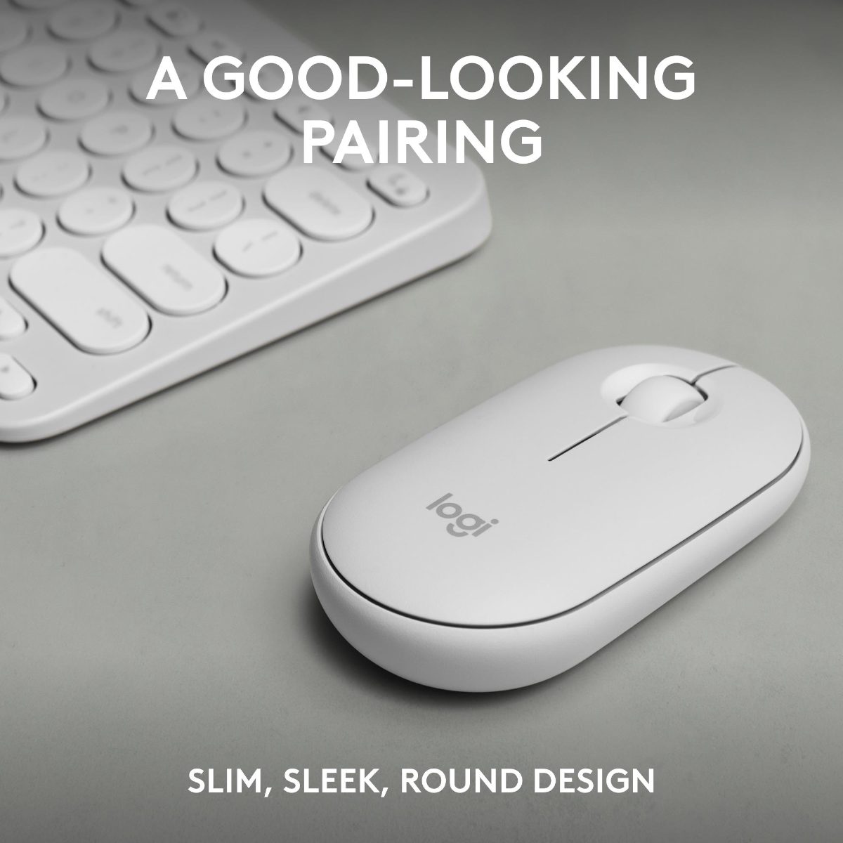 KEYBOARD +MOUSE COMBO PEBBLE 2/WHITE 920-012240 LOGITECH