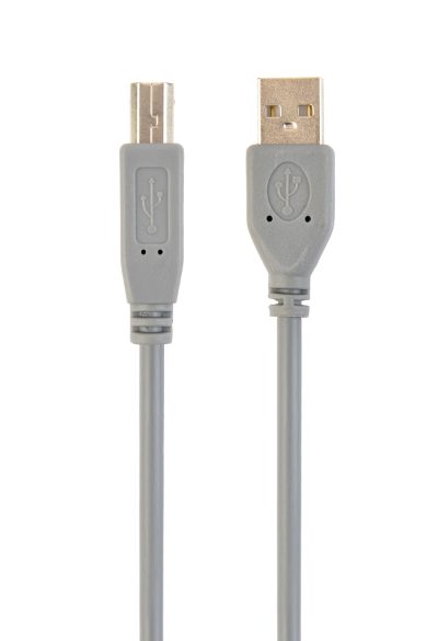 Cablexpert CCP-USB2-AMBM-6G USB 2.0 A-plug B-plug 6ft cable, grey color, Cablexpert, CCP-USB2-AMBM-6G, USB 2.0 A-plug B-plug 6ft cable