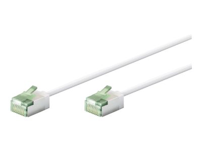 Goobay 74357 Ultra-Flexible CAT 8.1 Patch Cable, Slim, U/FTP, 0.15 m, White, Goobay
