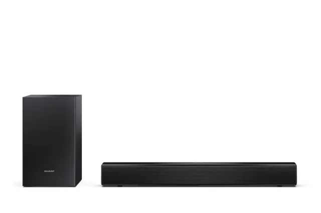Sharp Compact 2.1 Soundbar with Wireless Subwoofer | HT-SBW121 | 240 W | Bluetooth | Wireless connection | Black