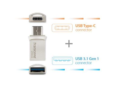 MEMORY DRIVE FLASH USB3.1/256GB TS256GJF890S TRANSCEND