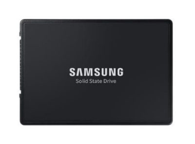 SSD, SAMSUNG, SSD series PM9A3, 7.68TB, PCIe Gen4, NVMe, Write speed 4000 MBytes/sec, Read speed 6800 MBytes/sec, Form Factor U.2, MTBF 2000000 hours, MZQL27T6HBLA-00A07