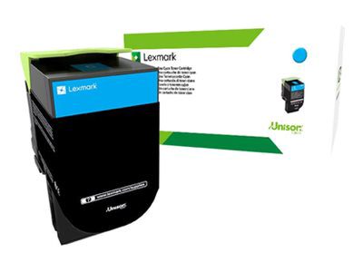 Lexmark 80C2HCE, 802HCE Cyan High Yield Corporate Cartridge (3k), Cartridge, Cyan