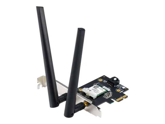 Asus | AX1800 Dual-Band Bluetooth 5.2 PCIe Wi-Fi Adapter | PCE-AX1800 | 802.11ax | 574+1201 Mbit/s | Mesh Support No | MU-MiMO Yes | No mobile broadband | Antenna type External